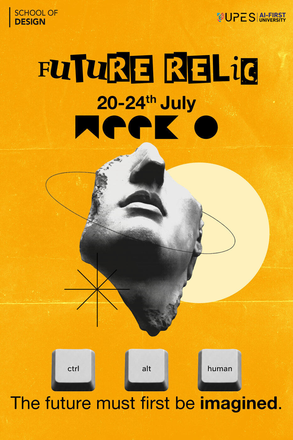 UPES School of Design Week 0 Showcase poster